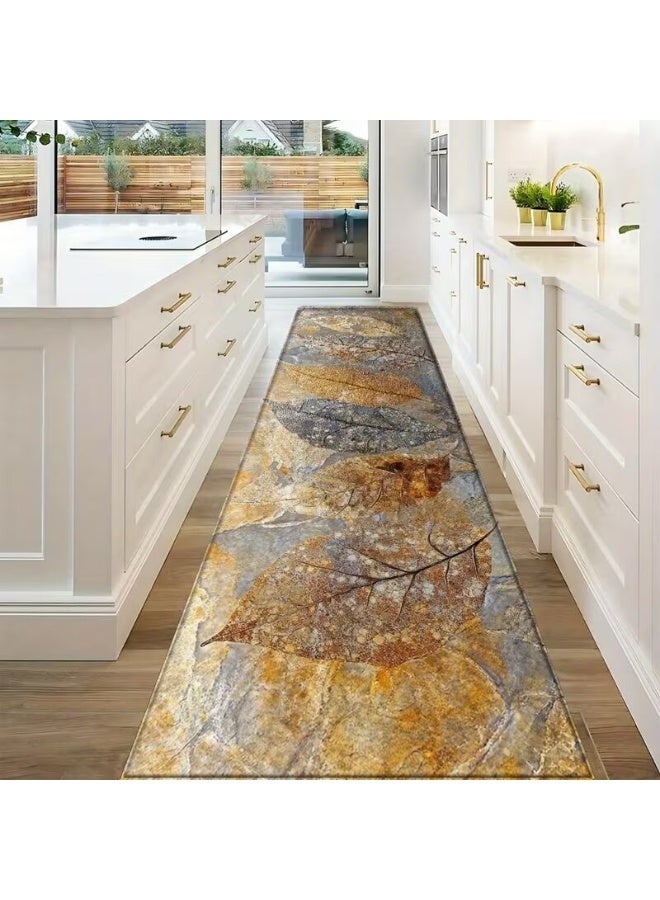 سجادة طويلة للممرات الداخلي  و الخارجي مستطيلة سمك 0.25 سم ضهر دوتس مانع الانزلاق سهلة التنظيف مثالية لغرفة المعيشة وغرفة الطعام والممرات غرف مشاية - Image 1